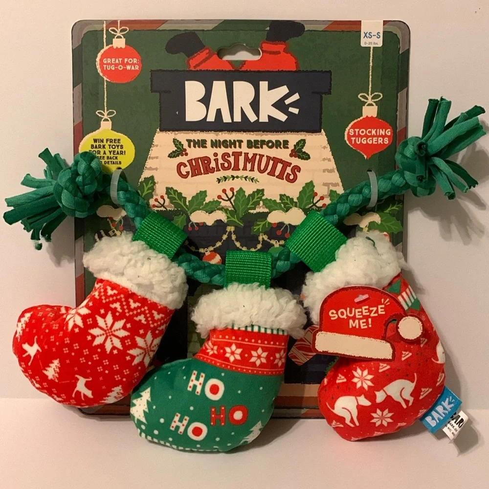 Bark The Night Before Christmutts Stocking Tuggers Toy
